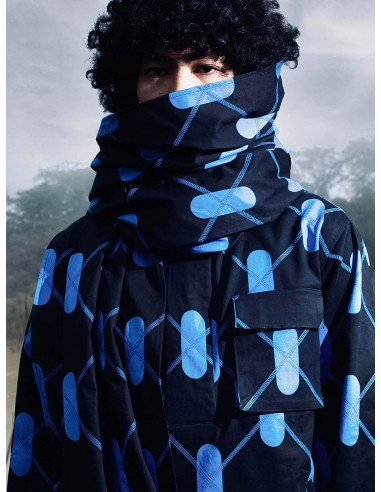 Argyle Scarf- Aurora Blue une grave pollution 