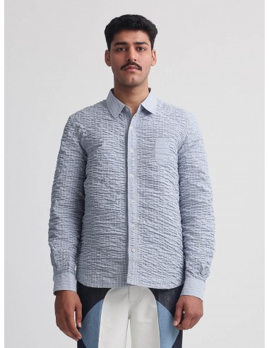 Actin Wrinkled Stripe Shirt- BL les ligaments