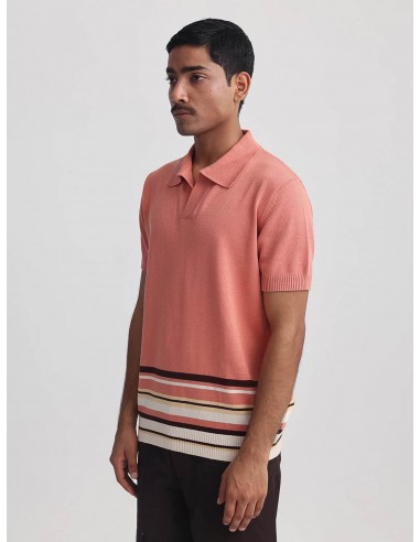 Canopy Striped Polo - Salmon à prix réduit toute l'année