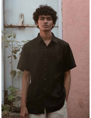 Do me a solid - Black Linen Shirt 2023